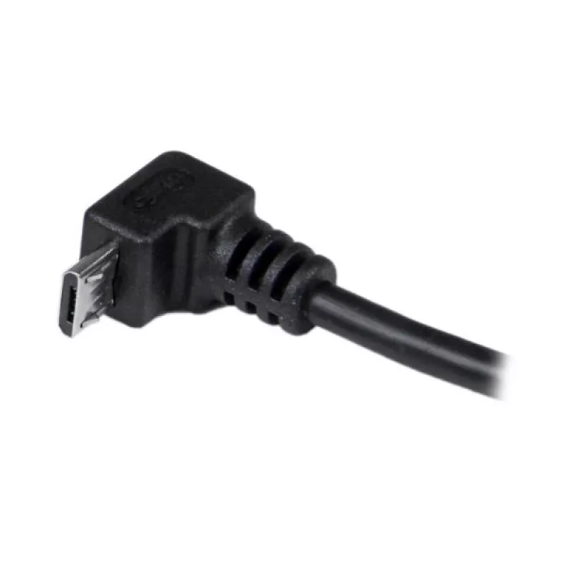 Cabo Micro-USB StarTech.com 2 m - A para Micro-B em ângulo, 2 m, USB A, Micro-USB B, USB 2.0, 0,48 Gbit/s, preto