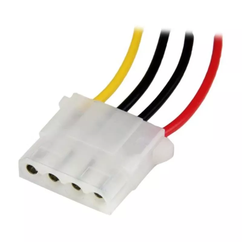 Extensão de cabo de alimentação StarTech.com 12 in LP4 - M/F, Molex (4 pinos), Molex (4 pinos), 0,304 m, ficha, conector fêmea, reto