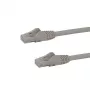 Cabo Ethernet StarTech.com CAT6 de 50 cm - Cabo Ethernet Gigabit CAT 6 cinzento - 250M 100W PoE RJ45 UTP de rede/patch, proteção das patilhas, com alívio de tensão, testado individualmente