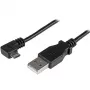 Cabo de carregamento e sincronização Micro-USB StarTech.com M/M - Micro-USB em ângulo - 30/24 AWG - 1 m (3 ft.)