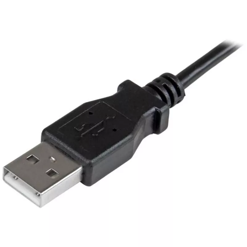Cabo de carregamento e sincronização Micro-USB StarTech.com M/M - Micro-USB em ângulo - 30/24 AWG - 1 m (3 ft.)