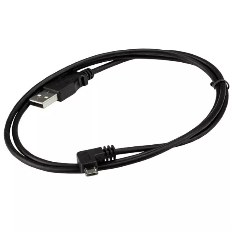 Cabo de carregamento e sincronização Micro-USB StarTech.com M/M - Micro-USB em ângulo - 30/24 AWG - 1 m (3 ft.)