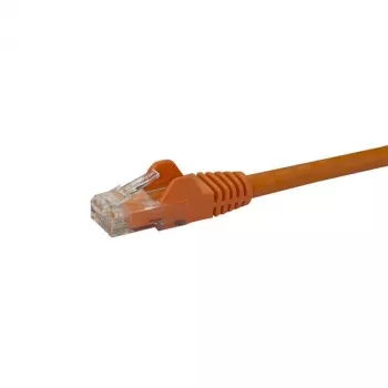 Cabo Ethernet CAT6 StarTech.com 50 cm – laranja cabo Gigabit Ethernet CAT 6 – 250 MHz 100 W PoE RJ45 UTP cabo de rede/patch sem patilhas com alívio de tensão testado individualmente