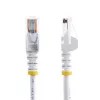 Cabo patch Ethernet Cat5e StarTech.com com fichas RJ45 sem patilhas – 7 m, branco