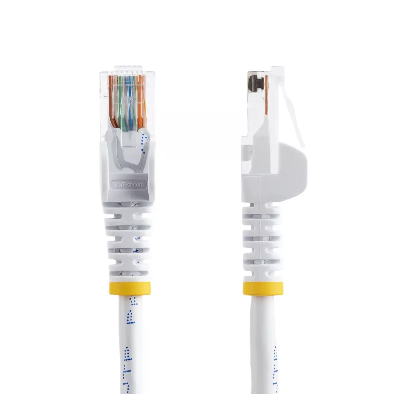 Cabo patch Ethernet Cat5e StarTech.com com fichas RJ45 sem patilhas – 7 m, branco