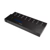 StarTech.com Duplicador e apagador autónomo de pens USB 1 para 15, copiador múltiplo de unidades flash USB, cópia de sistema, ficheiros e unidade completa a 1,5 GB/min, apagamento simples e de 3 passagens, ecrã LCD – TAA