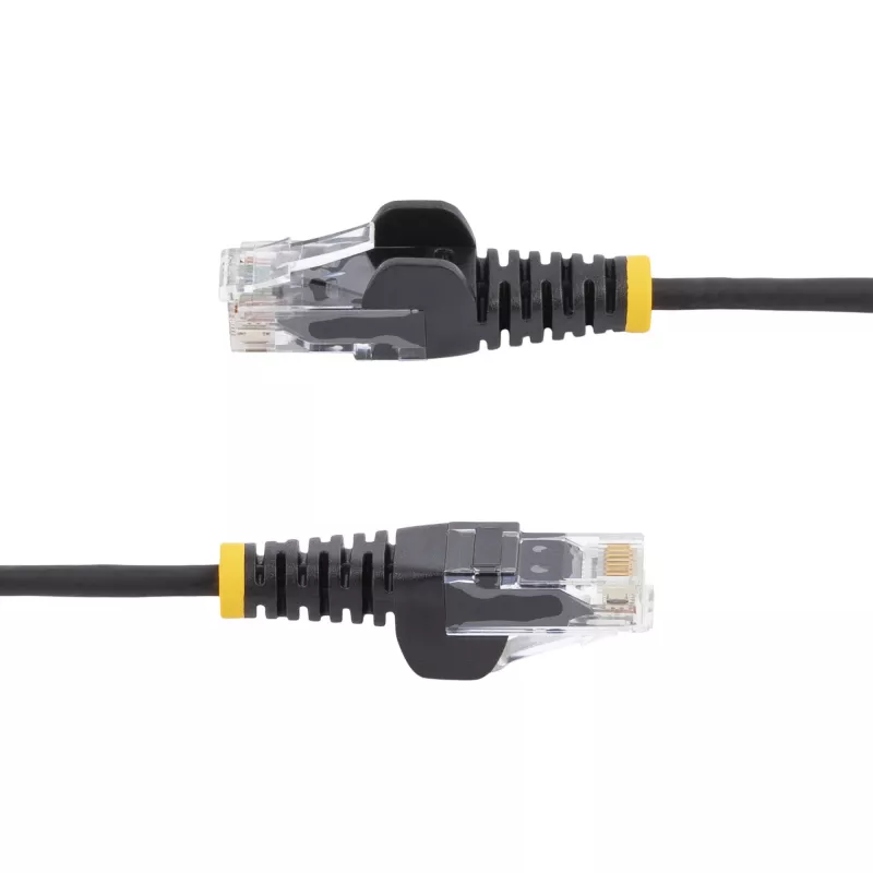 Cabo CAT6 StarTech.com 0,5 m – fino – sem patilhas – ficha RJ45 – preto
