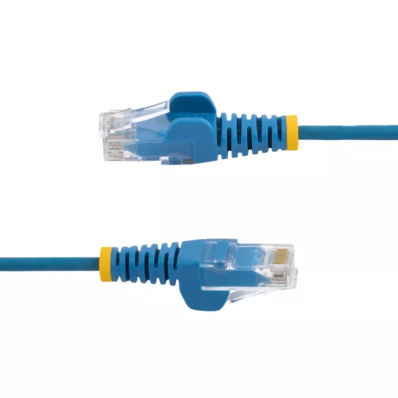 Cabo CAT6 StarTech.com 0,5 m – fino – fichas RJ45 sem patilhas – azul