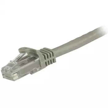 Cabo Ethernet CAT6 StarTech.com 1,5 m – cinzento cabo Gigabit Ethernet CAT 6 – 250 MHz 100 W PoE RJ45 UTP cabo de rede/patch sem patilhas com alívio de tensão testado individualmente