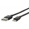 Mobilis 020013 Energia cabo USB-A para USB-C, 1 m, preto