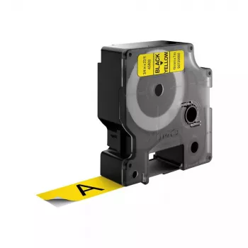 Etiquetas DYMO Authentic D1 | Impressão preta em fita amarela | 19 mm x 7 m | Etiquetas autoadesivas para impressoras de etiquetas LabelManager | Fabricado na Europa