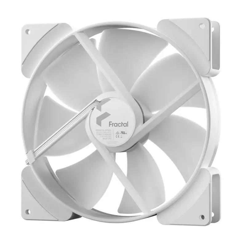 Fractal Design Prisma AL-18 ARGB PWM ventoinha de caixa, 180 mm, branca