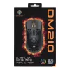 Rato gaming Deltaco DM210 com fio ultrafino RGB preto