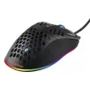Rato gaming Deltaco DM210 com fio ultrafino RGB preto