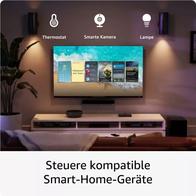 Dongle para Smart TV Amazon 4K Ultra HD USB, Wi‑Fi 6 (802.11ax), 3840×2160, alimentação USB, preto