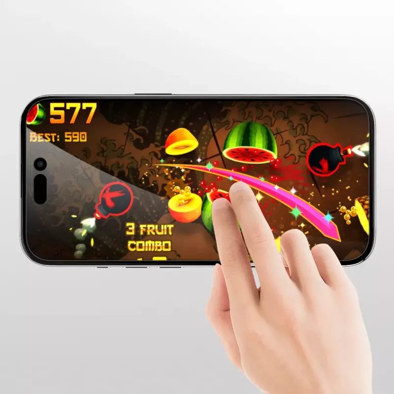 Película protetora de ecrã 4smarts 541197 para Apple iPhone 16 vidro temperado