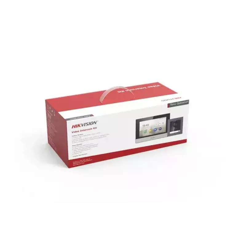 Videoporteiro Hikvision DS-KIS602 2 MP 7 polegadas preto cinzento