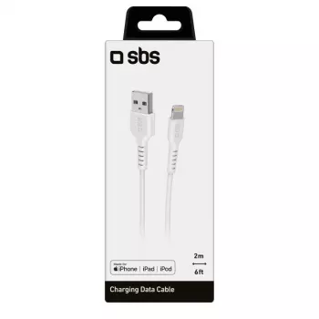 Cabo Lightning SBS TECABLEUSBIP5289W 2m branco USB A