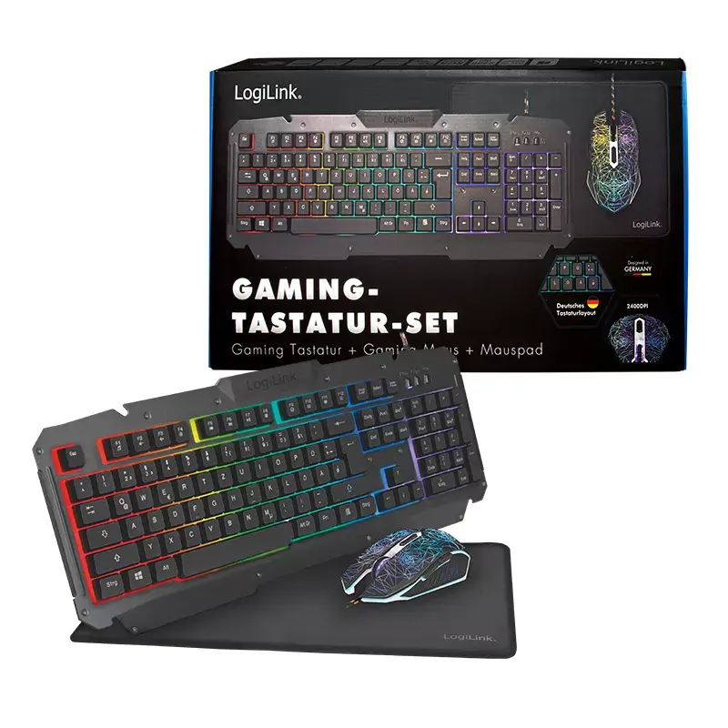 Teclado e rato para gaming LogiLink ID0185