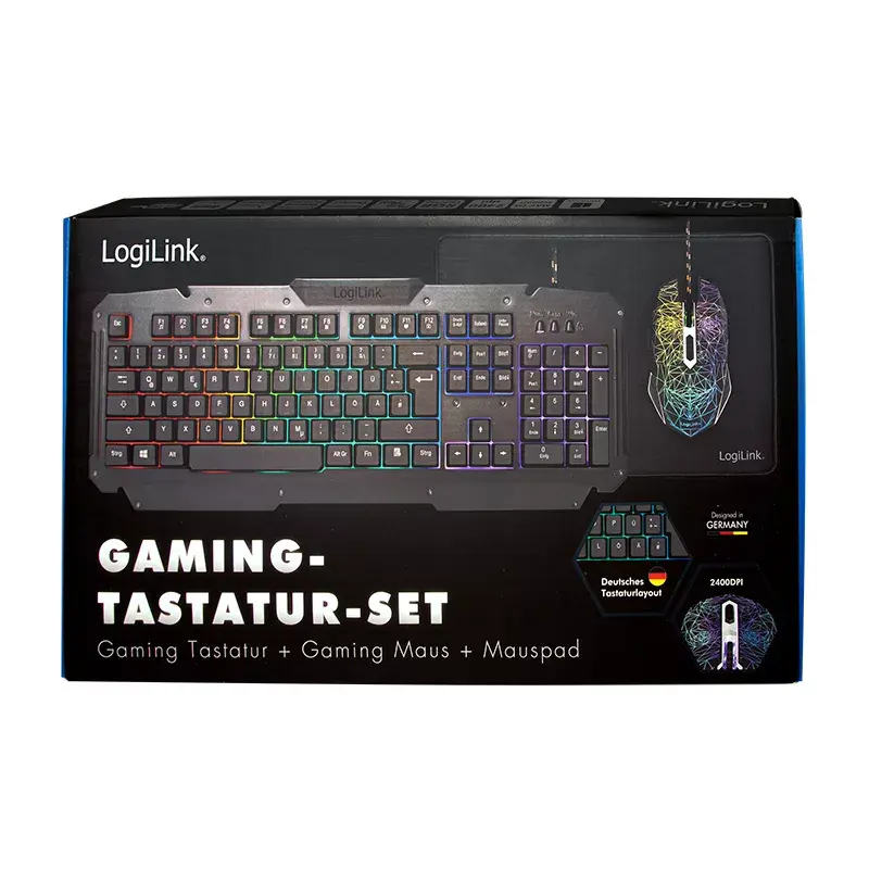Teclado e rato para gaming LogiLink ID0185