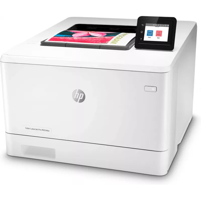 HP Color LaserJet Pro M454dw, impressão, impressão USB frontal; impressão frente e verso