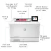 HP Color LaserJet Pro M454dw, impressão, impressão USB frontal; impressão frente e verso