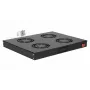 Ventiladores de arrefecimento Equip 19', 1U, 4 ventoinhas, RAL9005 preto