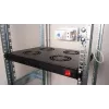 Ventiladores de arrefecimento Equip 19', 1U, 4 ventoinhas, RAL9005 preto