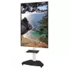 Techly suporte de chão com carrinho TV LCD/LED/Plasma 37-70 polegadas branco