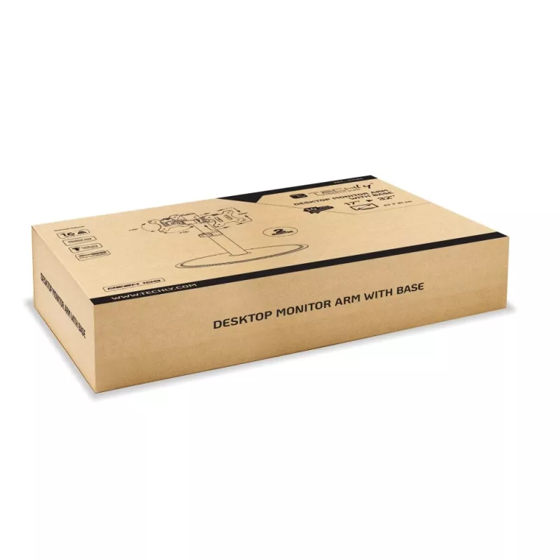Techly ICA-LCD 402 suporte/mesa para monitor 81,3 cm (32 polegadas) secretária preto