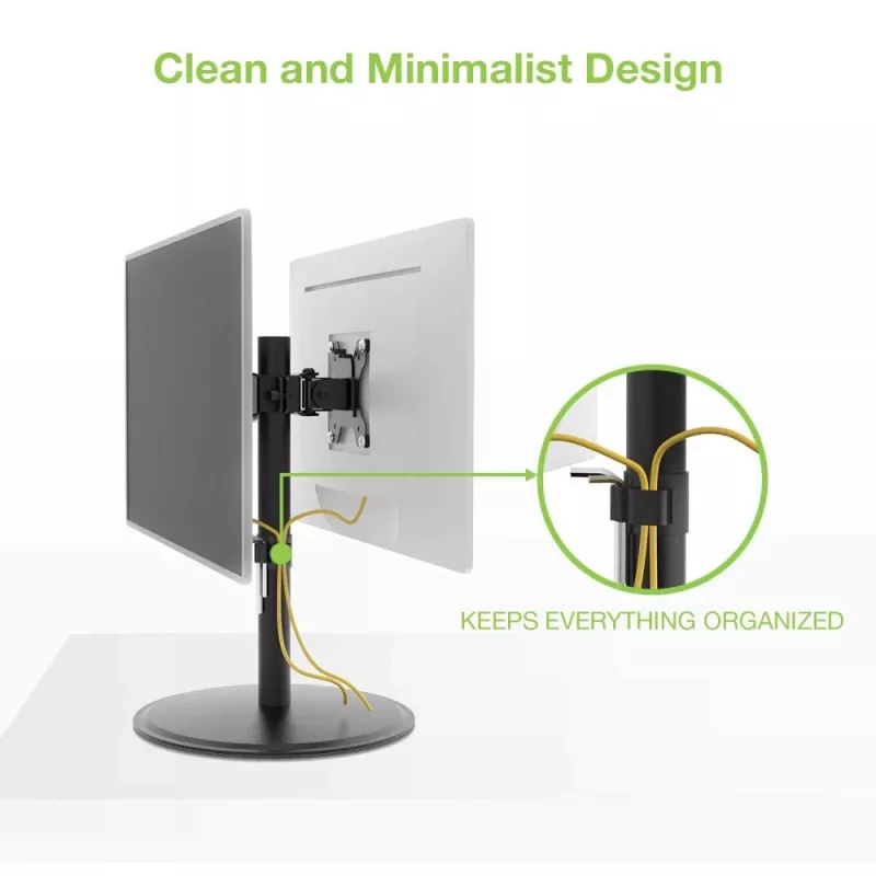 Techly ICA-LCD 402 suporte/mesa para monitor 81,3 cm (32 polegadas) secretária preto