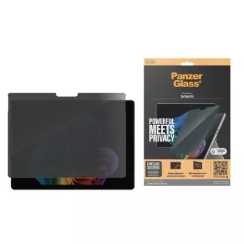 PanzerGlass ® película de proteção de ecrã com filtro de privacidade Microsoft Surface Pro X | Pro 8 | Pro 9 | Pro 10 | Pro 11th Edition | Ultra-Wide Fit
