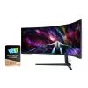 Monitor Samsung G95NC 144,8 cm (57 polegadas) 7680 x 2160 Dual UHD QLED branco