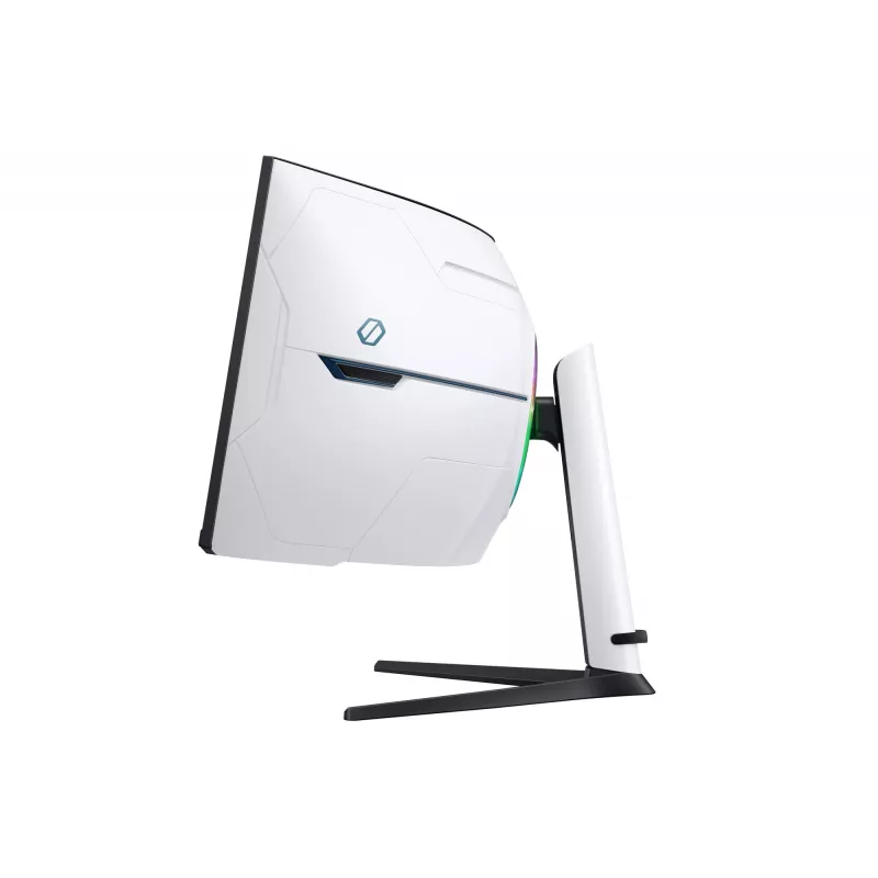 Monitor Samsung G95NC 144,8 cm (57 polegadas) 7680 x 2160 Dual UHD QLED branco
