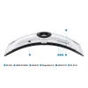 Monitor Samsung G95NC 144,8 cm (57 polegadas) 7680 x 2160 Dual UHD QLED branco