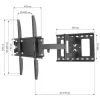 Suporte de parede para TV Techly ICA-PLB 148M 139,7 cm (55 polegadas) preto