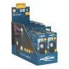 Lanterna de chaveiro Ansmann ML400R preta LED 5W recarregável por USB