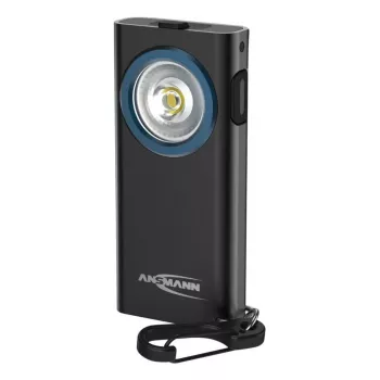 Lanterna de chaveiro Ansmann ML400R preta LED 5W recarregável por USB