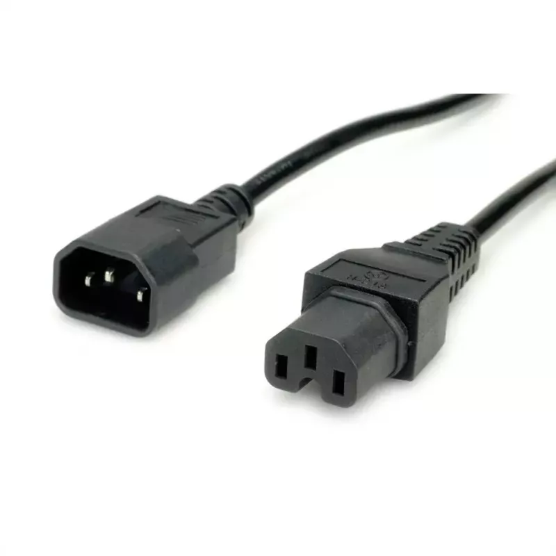 Cabo de alimentação VALUE 19.99.1123 preto 3 m C14 C15 fêmea