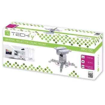 Techly extensão para suporte de teto de projetor 130 mm prateado ICA-PM 2S