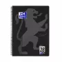 Caderno Oxford 400121610 A4+ 160 folhas preto cinzento
