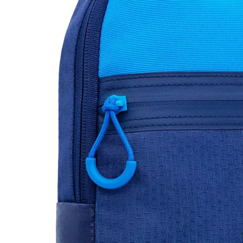 Mala de ombro Rivacase Dijon 25,6 cm (10,1 polegadas) azul com pega e alça de ombro