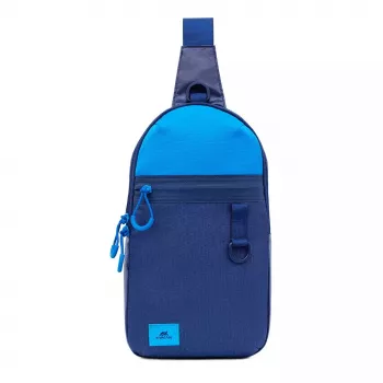Mala de ombro Rivacase Dijon 25,6 cm (10,1 polegadas) azul com pega e alça de ombro