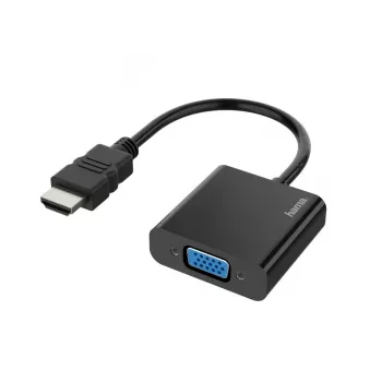 Adaptador de cabo de vídeo Hama 00200343 0,15 m HDMI Type-A (Standard) VGA (D-Sub) preto