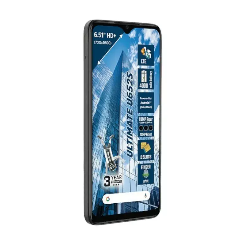 Smartphone Energizer U652SEU, ecrã de 6,51 polegadas, 64 GB de armazenamento, preto