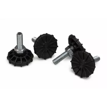 Pés para rack Equip EZF-1 preto prateado 40x40x60mm