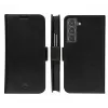 dbramante1928 Copenhagen Slim CSSSGTBL1434 capa com tampa para Samsung Galaxy S22, pele granulada, preta