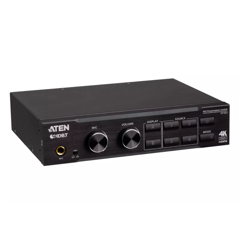 Comutador de matriz de apresentação ATEN 4 x 2 True 4K