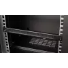 Painel de gestão de cabos EQUIP EZMB-10-B, metal, preto, acessório 1HE