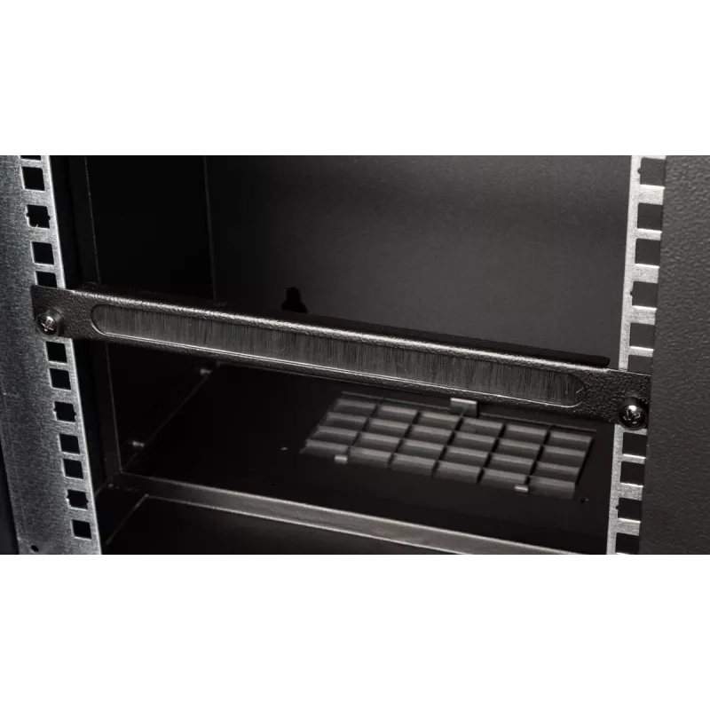Painel de gestão de cabos EQUIP EZMB-10-B, metal, preto, acessório 1HE